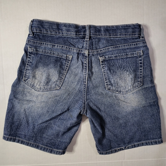 Girls SO Shorts Size 14 Blue Jean Denim Paint Splatter Patriotic Americana July - Picture 4 of 8